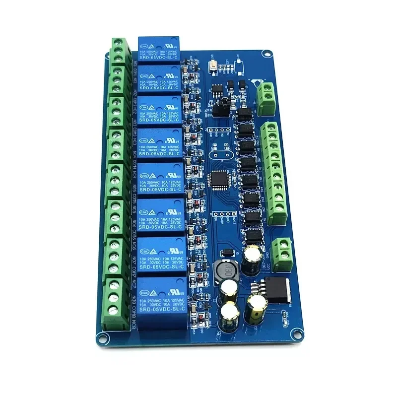 Модуль модуля переключения Modbus Rtu 485, 8 каналов, 12 В постоянного тока, RS485 / TTL R elay, новый модуль платы управления переключателем
Модуль модуля переключения Modbus Rtu 485, 8 каналов, 12 В постоянного тока, RS485 / TTL R elay, новый модуль платы управления переключателем