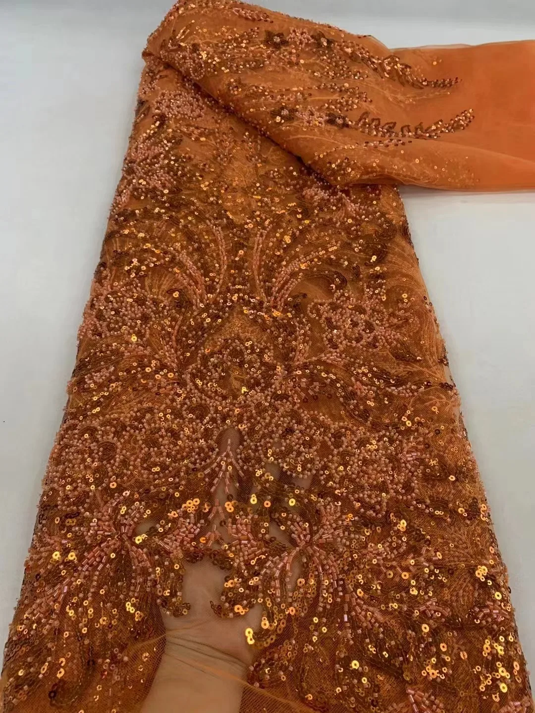 RED African Lace Fabric 2023 High Quality French Mesh Lace Fabric Nigerian Tulle Sequins Beads Lace Fabric For Party Dress
RED African Lace Fabric 2023 High Quality French Mesh Lace Fabric Nigerian Tulle Sequins Beads Lace Fabric For Party Dress