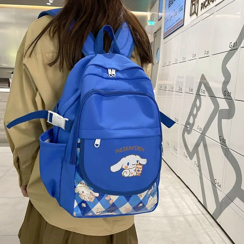 Школьный рюкзак Sanrio Cinnamoroll Babycinnamoroll, новый милый школьный рюкзак для мужчин и женщин, вместительный рюкзак
Школьный рюкзак Sanrio Cinnamoroll Babycinnamoroll, новый милый школьный рюкзак для мужчин и женщин, вместительный рюкзак