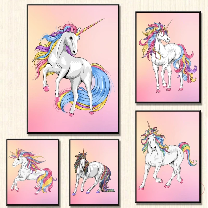 Canvas Posters Cute Unicorn Horse Modular Prints Wall Art Picture Cuadros Best Gift Room Home Kid Action Figures
Canvas Posters Cute Unicorn Horse Modular Prints Wall Art Picture Cuadros Best Gift Room Home Kid Action Figures