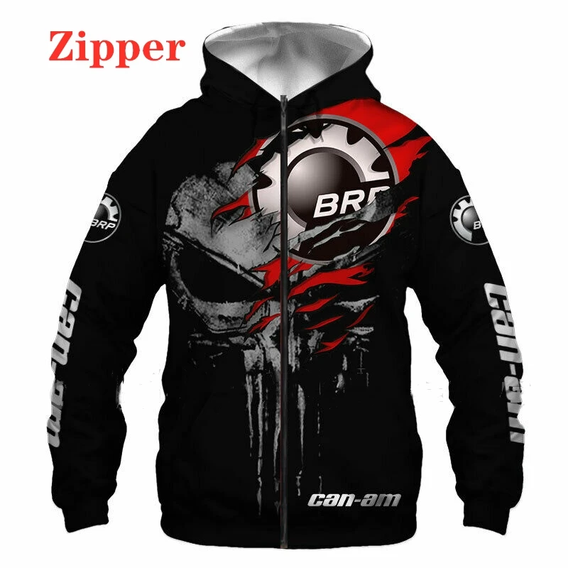 

New BRP Can am Men's Blues 3D Digital Printing High Quality Collage Harajuku Luxury Street Fashion