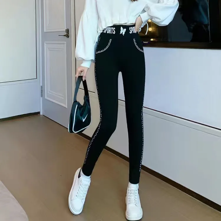 Women Letters Sharkskin Leggings Free Cut Butt Lifter High Waist Slim Sexy Black Leggings Sport Fashion Casual Leggings
Women Letters Sharkskin Leggings Free Cut Butt Lifter High Waist Slim Sexy Black Leggings Sport Fashion Casual Leggings
