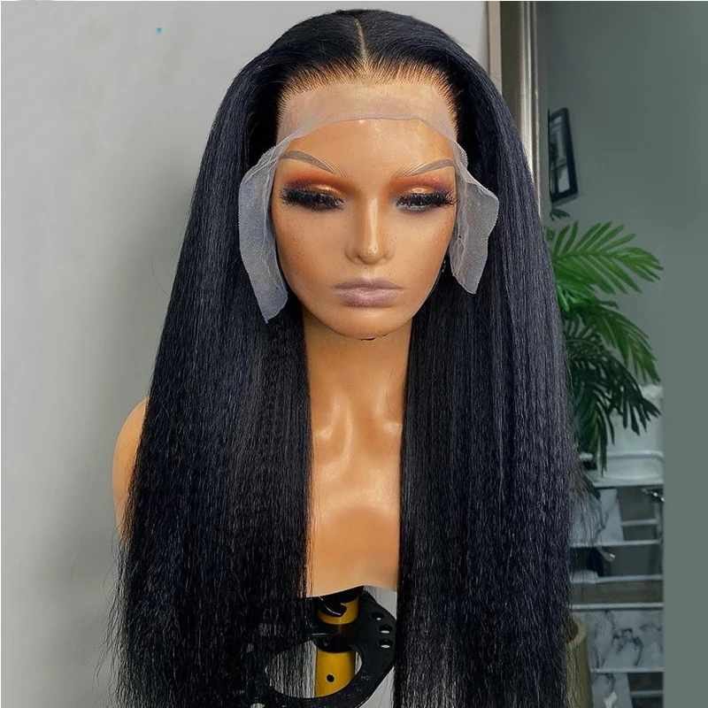 Glueless Natural Black Soft Long 26inches 200Density Yaki Kinky Straight Deep Lace Front Wig For Women Babyhair Preplucked Daily
Glueless Natural Black Soft Long 26inches 200Density Yaki Kinky Straight Deep Lace Front Wig For Women Babyhair Preplucked Daily