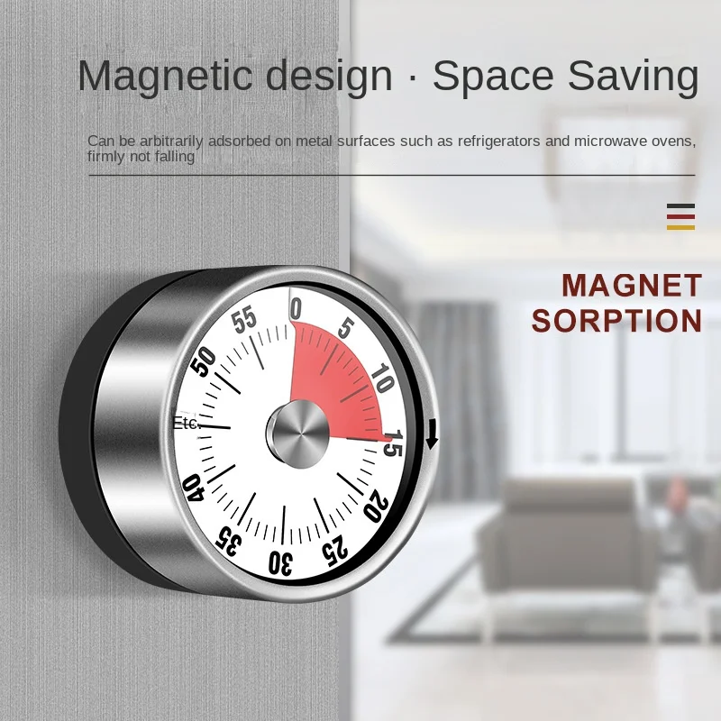 

Magnetic Kitchen Timer Mechanical Manual Digital Timer For Cooking Study Fitness Countdown Alarm Clock Gadget Kitchen Accesories