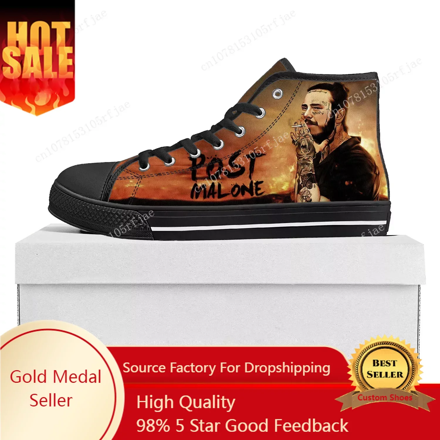 P-Posts M-Malones Hot Singer High Top High Quality Sneakers Mens Womens Canvas Sneaker Casual Couple Shoes Custom Shoe Black
P-Posts M-Malones Hot Singer High Top High Quality Sneakers Mens Womens Canvas Sneaker Casual Couple Shoes Custom Shoe Black