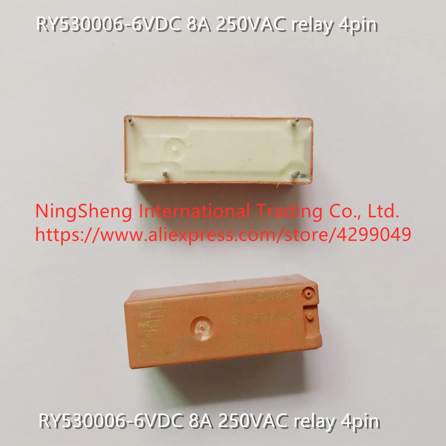 Оригинальный новый 100% ry50006 настоящий импортный RY530006-6VDC 8A 250VAC реле 4pin
Оригинальный новый 100% ry50006 настоящий импортный RY530006-6VDC 8A 250VAC реле 4pin
