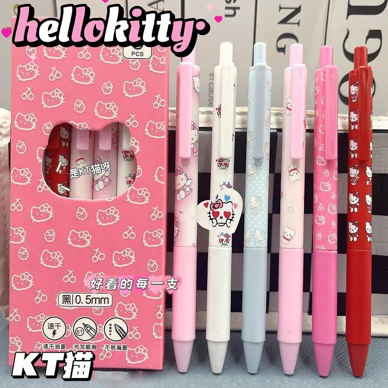 6Pcs Sanrio Hello Kitty Neutral Pen Kawaii Anime Cute Student School Supplies Stationery Examination Press Gel Pen Toys Gifts
6Pcs Sanrio Hello Kitty Neutral Pen Kawaii Anime Cute Student School Supplies Stationery Examination Press Gel Pen Toys Gifts