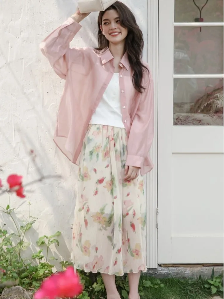 2024 New Summer Casual Vintage A-LINE High-waisted Long Skirt Fashion Chiffon Boho Maxi Skirt Elegant Sweet Print Skirt Faldas
2024 New Summer Casual Vintage A-LINE High-waisted Long Skirt Fashion Chiffon Boho Maxi Skirt Elegant Sweet Print Skirt Faldas
