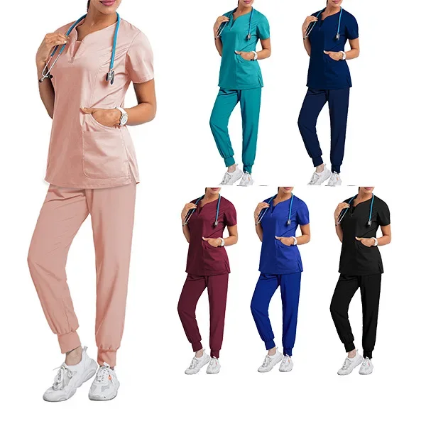 Elastic Quick Drying Dental Clothes Surgeon Short Sleeve Tosp+Pants Scrub Sets Hospital Medical Nurse Uniforms Clinic Work Suit
Elastic Quick Drying Dental Clothes Surgeon Short Sleeve Tosp+Pants Scrub Sets Hospital Medical Nurse Uniforms Clinic Work Suit
