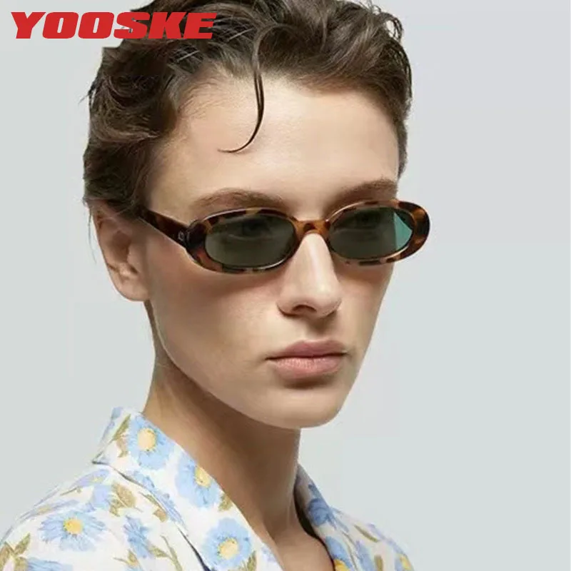 

NYWOOH Ins популярные модные маленькие овальные женские солнцезащитные очки ретро панк с защитой от УФ-лучей UV400 Мужские Винтажные круглые солнцезащитные очки