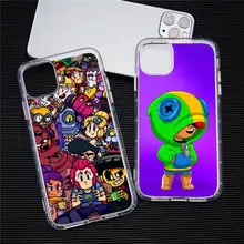 

Hot Game Brawl Stars Phone Case For iphone 13 12 11 Pro Max Mini XS 8 7 Plus X SE 2020 XR Transparent Soft Cover