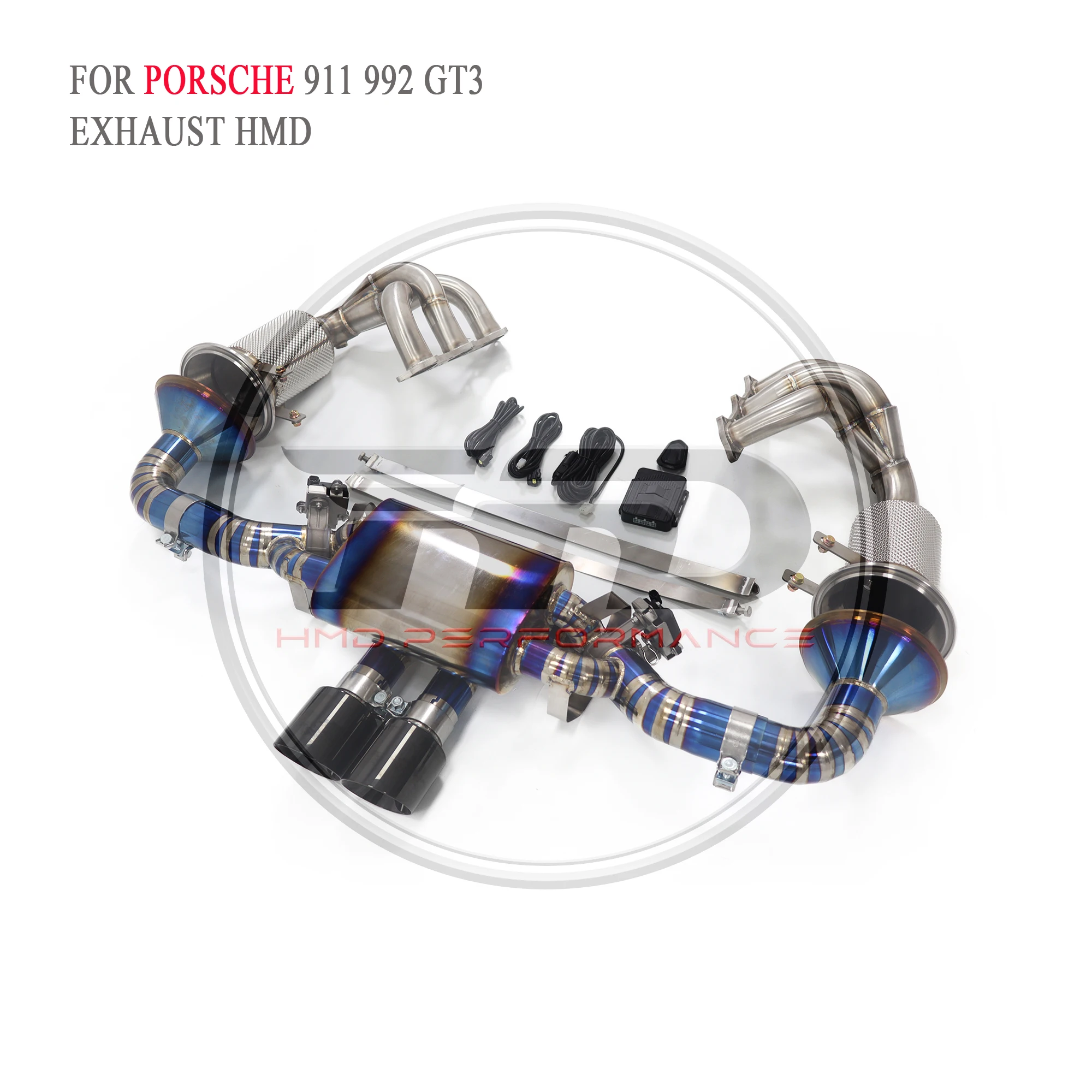 HMD Titanium Exhaust System Performance Catback And Headers for Porsche 911 992 GT3 Muffler With Valve Catless Downpipe
HMD Titanium Exhaust System Performance Catback And Headers for Porsche 911 992 GT3 Muffler With Valve Catless Downpipe