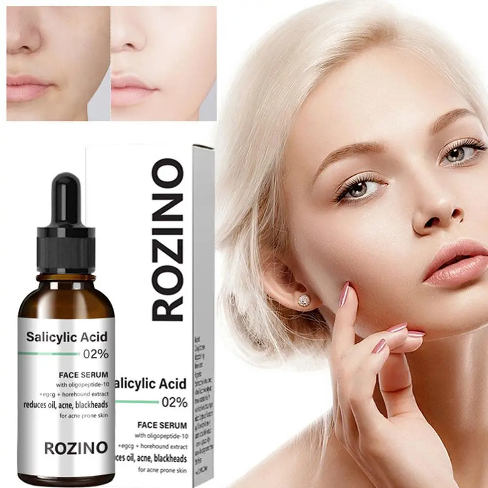 

30ml Salicylic Acid Face Serum Shrink Pores Moisturizing Nourish Smooth Pores Repair Essence Firming Skin Care Korean