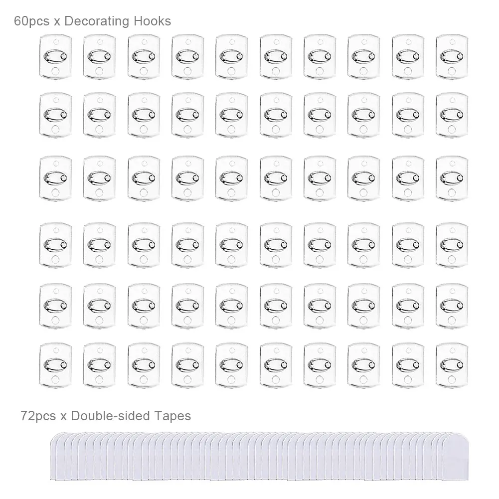 60pcs For String Light Hanging Clip Multifunctional Lightweight Invisible Mini Clear Wall Mount Storage Home Office Reusable
60pcs For String Light Hanging Clip Multifunctional Lightweight Invisible Mini Clear Wall Mount Storage Home Office Reusable