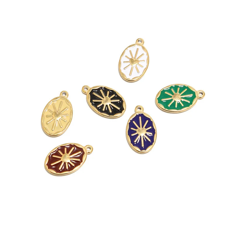 5pcs Stainless Steel Gold Enamel Heart Medal Charms White Black Oval Star Pendants for Women Necklace DIY Jewelry Findings
5pcs Stainless Steel Gold Enamel Heart Medal Charms White Black Oval Star Pendants for Women Necklace DIY Jewelry Findings