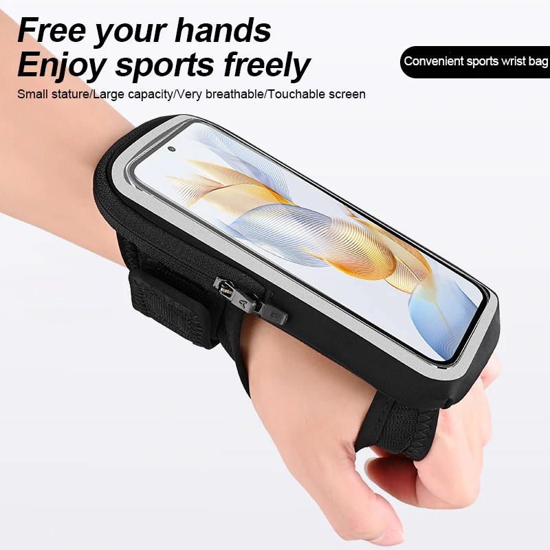 HAISSKY Sports Cycling Running Wrist Bag – Touchscreen Armband Pouch for iPhone 16, 15, 14, 13, 12, 11 Pro Max & More HAISSKY Sports Cycling Running Wrist Bag – Touchscreen Armband Pouch for iPhone 16, 15, 14, 13, 12, 11 Pro Max & More