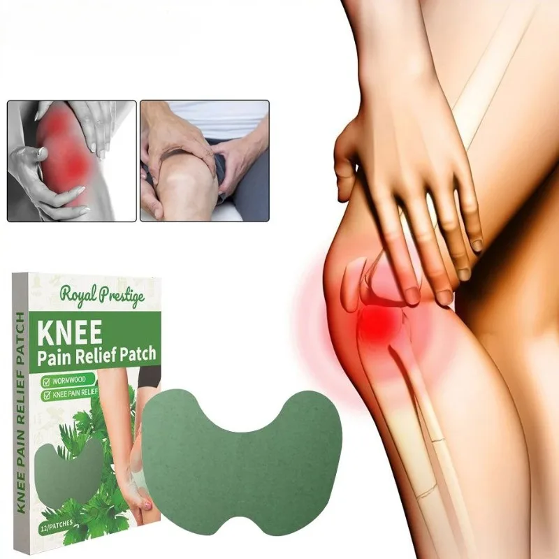 

12pcs Knee Joint Pastes Natural Formula Back Pain Plaster Patch Long-lasting Relief Arthritis Stiffness Paste for Sports Sprains