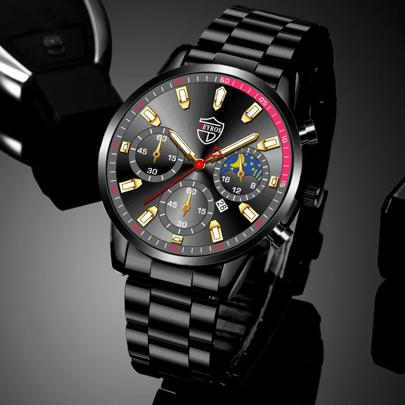 Reloj Hombre 2023 DEYROS Popular Watch Men's Stainless Steel Calendar Quartz Watch Men's Personalized Casual Glow Watch
Reloj Hombre 2023 DEYROS Popular Watch Men's Stainless Steel Calendar Quartz Watch Men's Personalized Casual Glow Watch