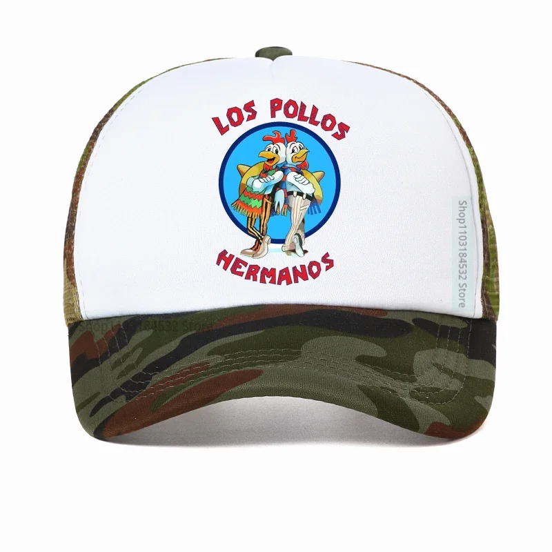 

Fashion Funny Los Pollos Hermanos Baseball Cap for Men Women Adjustable Breaking Bad Dad Hat Outdoor Breathable Trucker hats