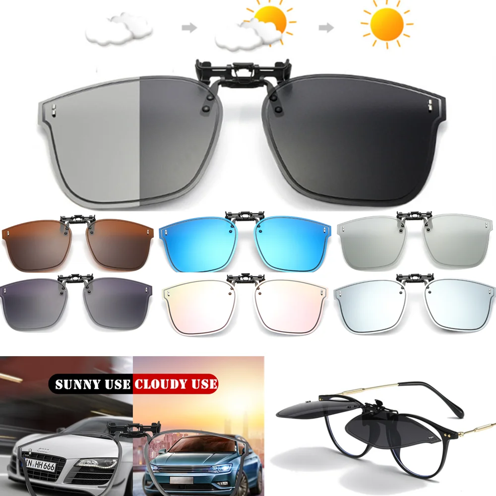 

Polarized Clip Sunglasses Myopia Glasses Clip Driver Fishing Night Vision Myopia Clip-on Sun Shading Eyeglasses UV400 Protention