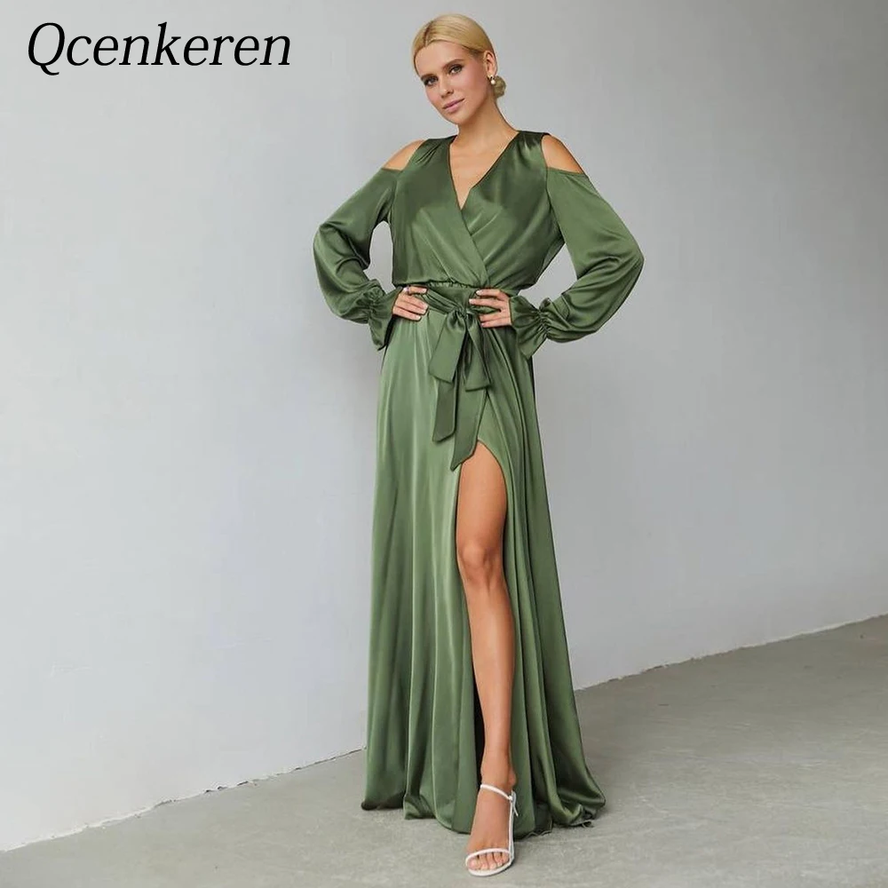 V-Neck Evening Formal Sheath Bespoke Occasion Floor-Length Party Dresses A-line with Belt Gown Women Robes De Soirée 2022
V-Neck Evening Formal Sheath Bespoke Occasion Floor-Length Party Dresses A-line with Belt Gown Women Robes De Soirée 2022