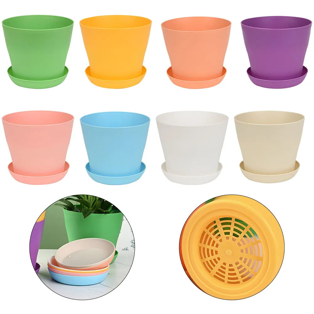 Round Plant Pots Flower Pots Plastic Saucer Tray For Succulent Rose Tulip Orchid Daisy Flowerpots 8 Colours
Round Plant Pots Flower Pots Plastic Saucer Tray For Succulent Rose Tulip Orchid Daisy Flowerpots 8 Colours