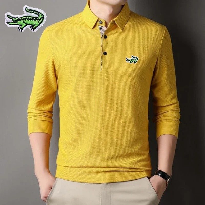 Men's High Quality Embroidery Brand Plaid Long Sleeve Polo Shirt New Four Seasons Korean Version Slim Fit Fashion Polo Top T-shi
Men's High Quality Embroidery Brand Plaid Long Sleeve Polo Shirt New Four Seasons Korean Version Slim Fit Fashion Polo Top T-shi