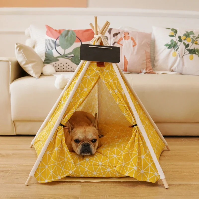 Pet Tent for Cats and Dogs Portable Removable Washable Dog House Indoor Puppies House with Cushion and Blackboard Cat Bed
Pet Tent for Cats and Dogs Portable Removable Washable Dog House Indoor Puppies House with Cushion and Blackboard Cat Bed
