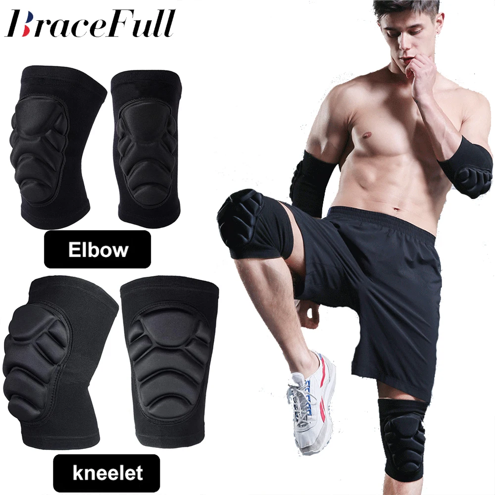1Pair Knee Elbow Pads,Thick Sponge Collisioned Kneepads for Sports,Protective Knee Support Sleeve for Basketball Running Cycling 
1Pair Knee Elbow Pads,Thick Sponge Collisioned Kneepads for Sports,Protective Knee Support Sleeve for Basketball Running Cycling