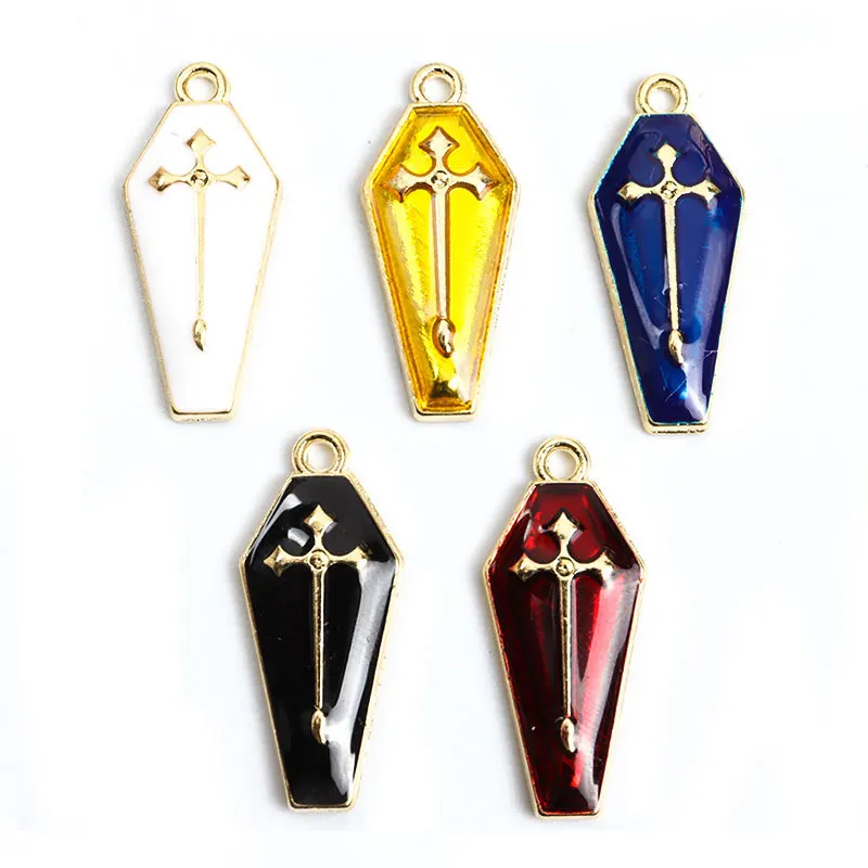 

20Pcs Oil Drip Alloy 5 Color Retro Style Cross Charms Designer Charms Fit Jewelry Making DIY Jewelry Findings