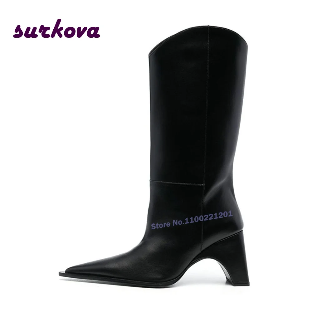 Strange Style Knee High Boots Denim Pointed Toe Patchwork Slip On Women's Boots Casual Runway Shoes Solid Plus Size 44 Luxury
Strange Style Knee High Boots Denim Pointed Toe Patchwork Slip On Women's Boots Casual Runway Shoes Solid Plus Size 44 Luxury