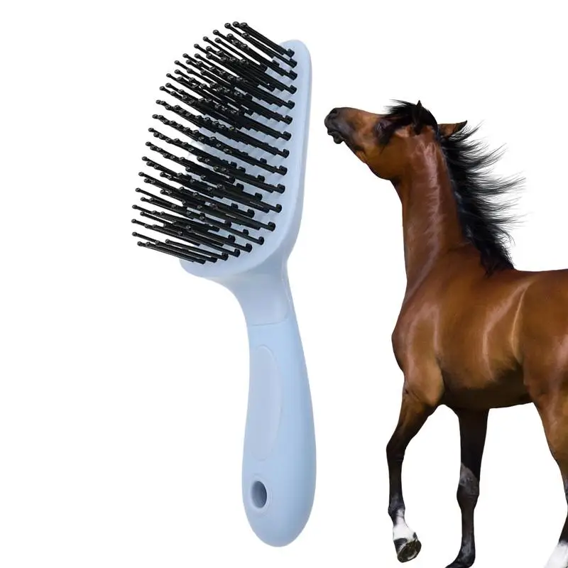 

Horse Grooming Comb Tail Detangler Brush Horse Mane Hair Comb Massage Brush Mare hair Deshedding Tool & Cleaning Supplies