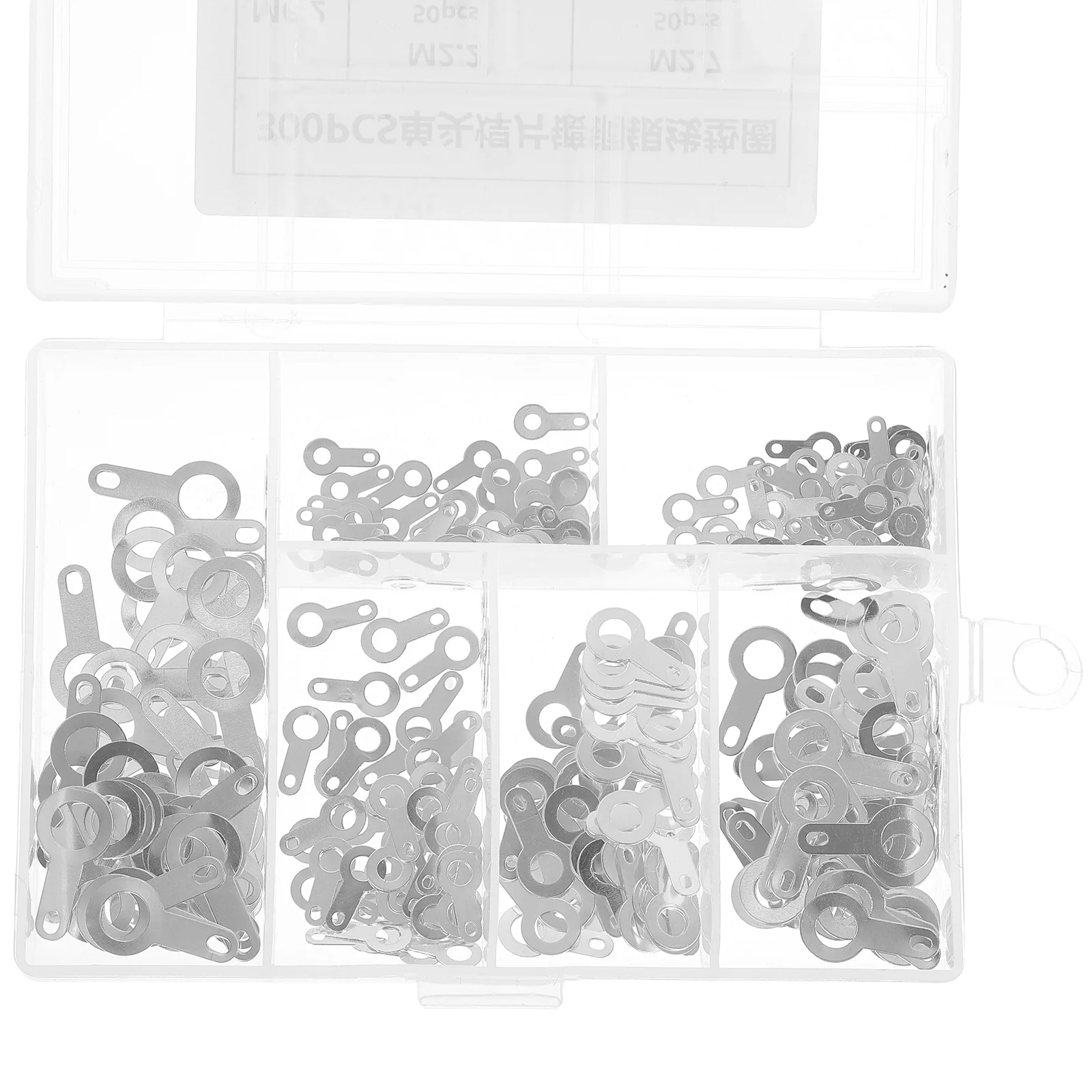 

300pcs Single-head Solder Lug Wire Wire Terminal Connectors Soldering Washers Copper Plating Plain for