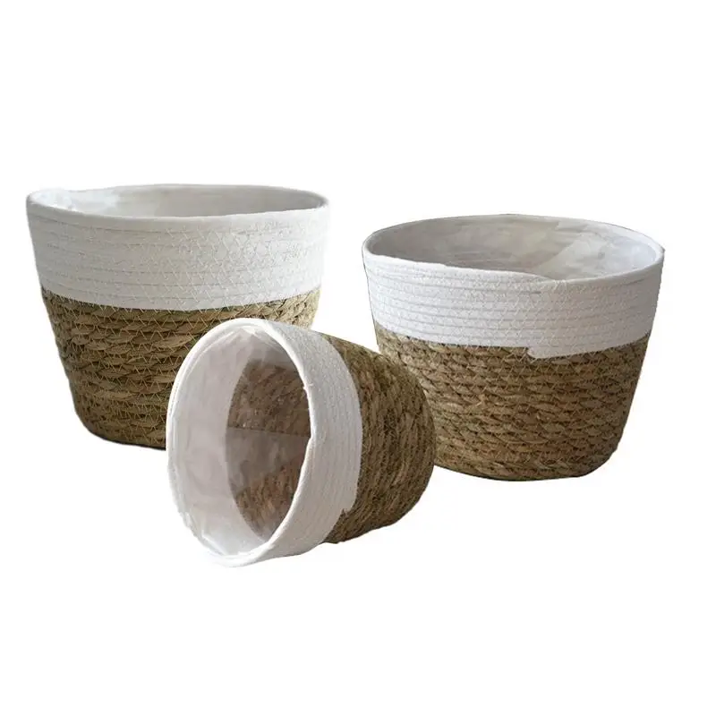 Handmade Woven Planter Basket Laundry Storage Decorative Basket Straw Wicker Rattan Seagrass Garden Flower Pot Storage Basket
Handmade Woven Planter Basket Laundry Storage Decorative Basket Straw Wicker Rattan Seagrass Garden Flower Pot Storage Basket
