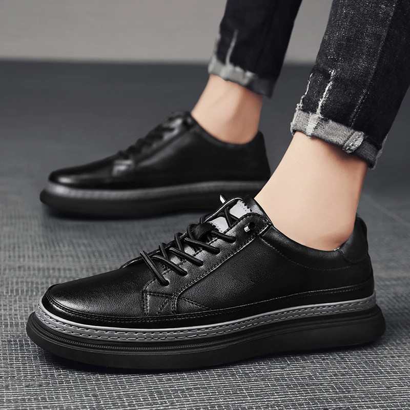 men shoes lace up Fashion Men Casual Shoes High Quality genuine Leather Men's Sneakers Walking Non Slip Designer Shoes Men flats
men shoes lace up Fashion Men Casual Shoes High Quality genuine Leather Men's Sneakers Walking Non Slip Designer Shoes Men flats