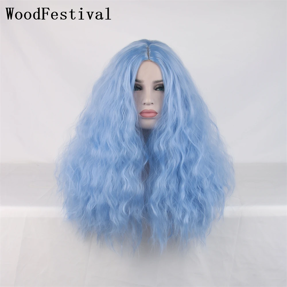 WoodFestival Synthetic Hair Corn Wave Sky Blue Wig Cosplay Long Curly Wigs For Women Blonde Ombre Pink Light Brown Party
WoodFestival Synthetic Hair Corn Wave Sky Blue Wig Cosplay Long Curly Wigs For Women Blonde Ombre Pink Light Brown Party