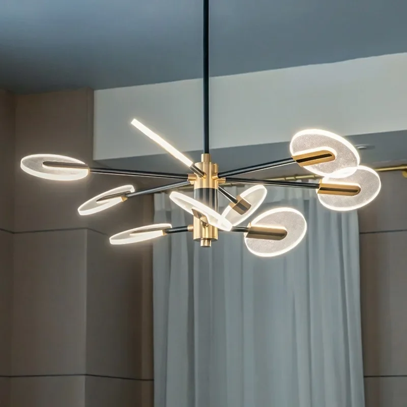 Nordic Iron LED Chandelier Dining Room Creative Pendant Lamp Interior Decor Rotatable Hanging Lamp for Living Room Bedroom Bar
Nordic Iron LED Chandelier Dining Room Creative Pendant Lamp Interior Decor Rotatable Hanging Lamp for Living Room Bedroom Bar