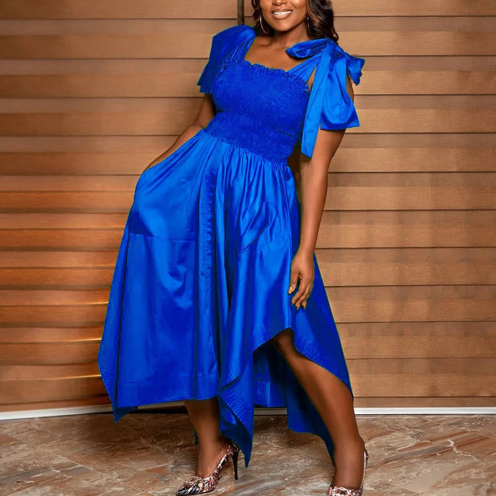 Elegant Dresses for Women Luxury For Wedding Party Square Neck Short Sleeve High Waisted Asymmetric Mid Calf Fashion Dress Hot
Elegant Dresses for Women Luxury For Wedding Party Square Neck Short Sleeve High Waisted Asymmetric Mid Calf Fashion Dress Hot