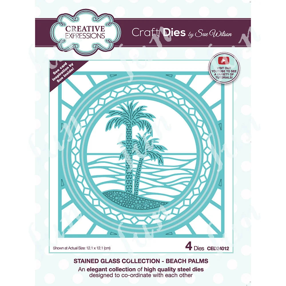 Arrival New Stained Glass Collection Beach Palms Metal Cutting Dies for Diy Scrapbook Make Paper Card Coloring Decoration Mould
Arrival New Stained Glass Collection Beach Palms Metal Cutting Dies for Diy Scrapbook Make Paper Card Coloring Decoration Mould