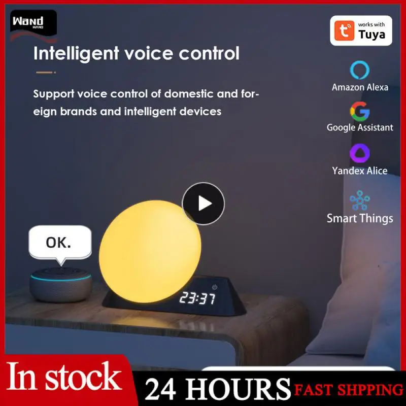 Tuya WiFi Smart Wake Up Light With Alarm Clock RGBW LED Night Light Smartlife Control Work With Alexa Home Yandex
Tuya WiFi Smart Wake Up Light With Alarm Clock RGBW LED Night Light Smartlife Control Work With Alexa Home Yandex