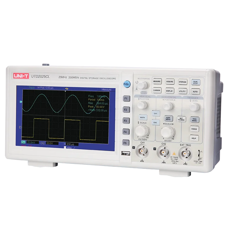 

UNI-T UTD2025CL digital storage oscilloscope oscilloscope logic analyzer usb shenzhen oscilloscope