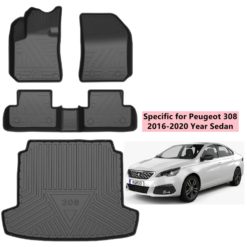 

Custom Fit For Peugeot 308 Car Interior Accessories Car TPE Floor Mat Specific For 3008 2008 5008 408 4008 Left Hand Drive Only