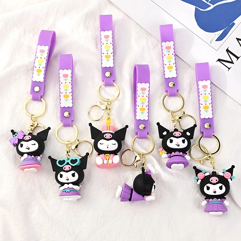 Sanrio Keychain Cartoon Anime Kuromi Keychain PVC Dolls Sanrio School Bag Pendant Backpack Decoration Toys Children Gifts
Sanrio Keychain Cartoon Anime Kuromi Keychain PVC Dolls Sanrio School Bag Pendant Backpack Decoration Toys Children Gifts