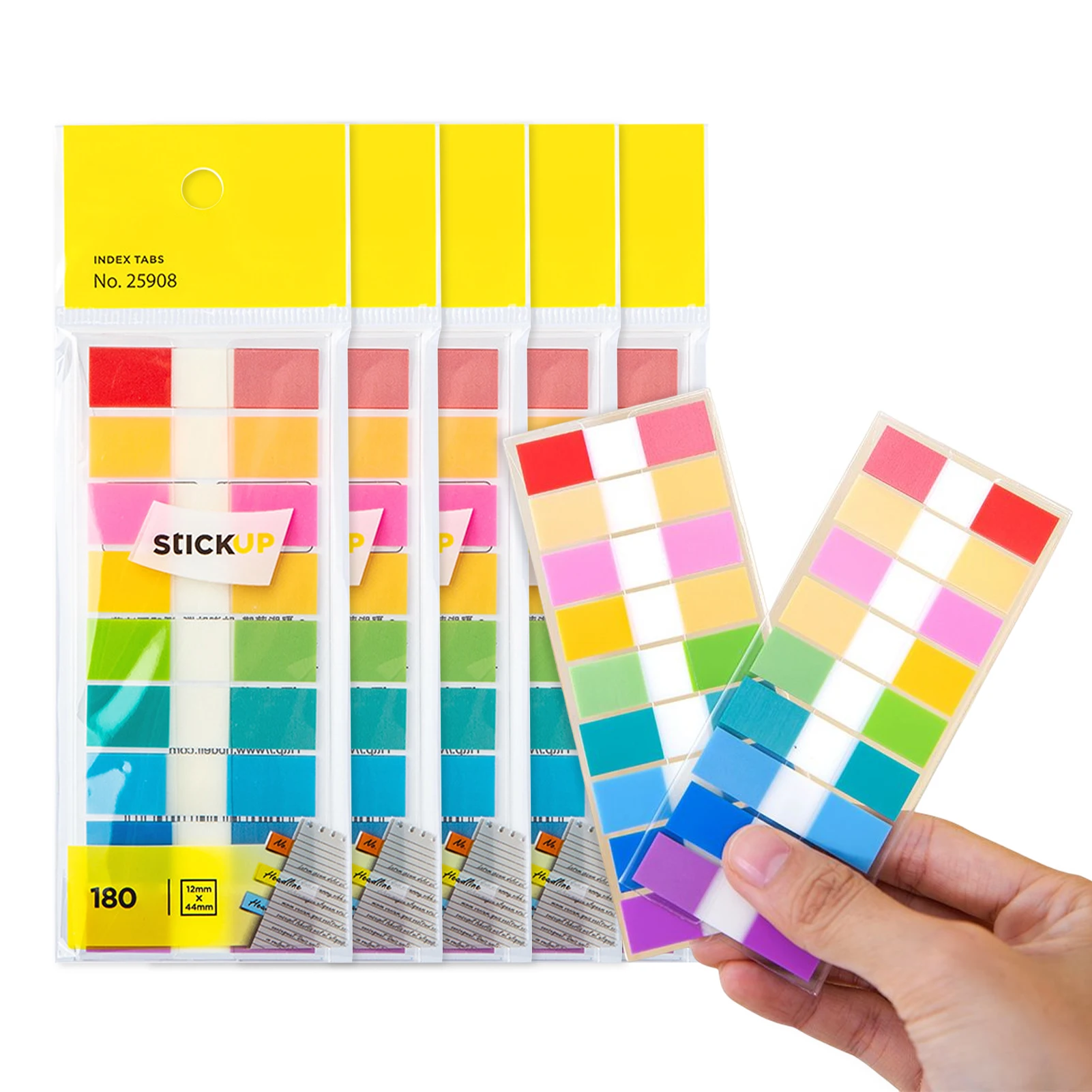 5 Packs 900pcs Label Tag Memo Self Adhesive Index Flag Colorful Document File Sticky Note School Office Writing Sign Bookmark
5 Packs 900pcs Label Tag Memo Self Adhesive Index Flag Colorful Document File Sticky Note School Office Writing Sign Bookmark