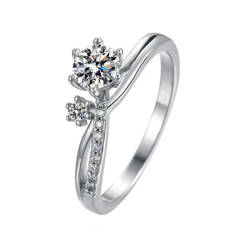 QIANJINYI Lefei Fashion Luxury Trend Classic Creative 0.5ct Moissanite Double Paw 6 Ring For Charm Women 925 Silver Jewelry Gift
QIANJINYI Lefei Fashion Luxury Trend Classic Creative 0.5ct Moissanite Double Paw 6 Ring For Charm Women 925 Silver Jewelry Gift