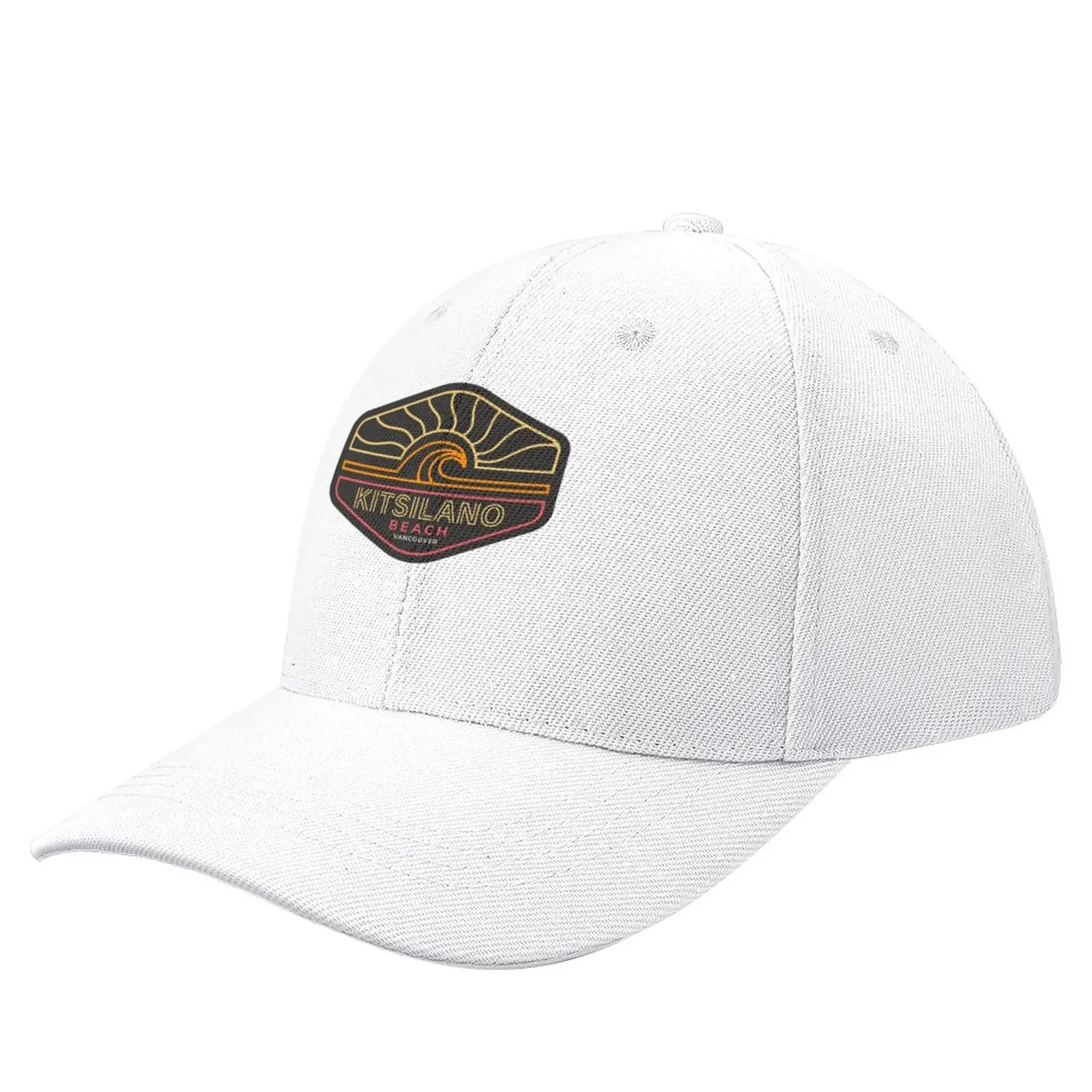 

Винтажная бейсболка Kitsilano с логотипом пляжа, забавная шляпа, пляжная шляпа, головные уборы, женские головные уборы