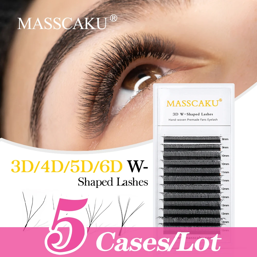 MASSCAKU 5Cases/Lot W Shape Bloom Handed Kitted Eyelash Extension Premade Fan Super Natural Light Mesh Lashes False Eyelashes
MASSCAKU 5Cases/Lot W Shape Bloom Handed Kitted Eyelash Extension Premade Fan Super Natural Light Mesh Lashes False Eyelashes