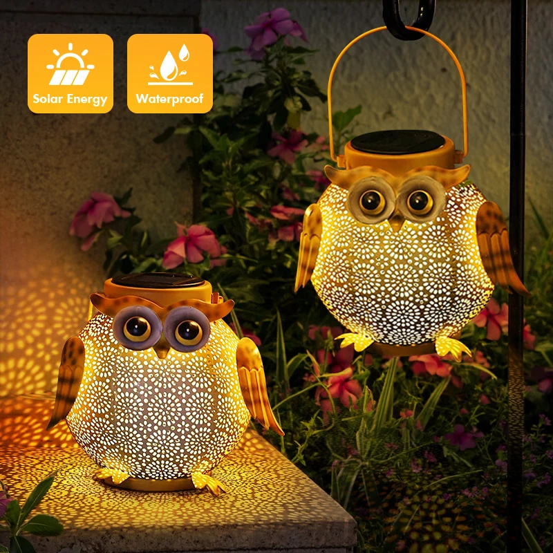 LED Owl Lantern Lamps Solar Powered Iron Art Garden Waterproof Outdoor Night Lights Landscape Lamp Balcony Pathway Unique Lights
LED Owl Lantern Lamps Solar Powered Iron Art Garden Waterproof Outdoor Night Lights Landscape Lamp Balcony Pathway Unique Lights
