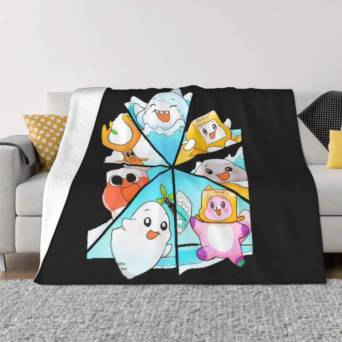 

Lankybox Рокки и Фокси и коробки одеяла флисовый текстиль Декор мультфильм теплый плед одеяло для дивана путешествия плюшевое тонкое одеяло