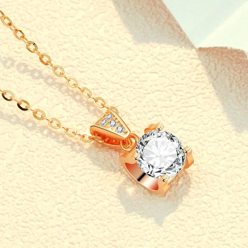 Necklace Women's 925 Sterling Silver Rose Gold Plated Clavicle Chain Simple and Fresh Color Silver Pendant 2022 New Silver Jewel
Necklace Women's 925 Sterling Silver Rose Gold Plated Clavicle Chain Simple and Fresh Color Silver Pendant 2022 New Silver Jewel